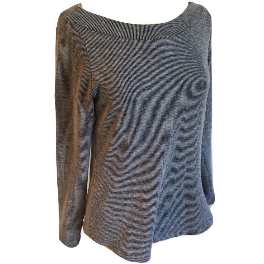 🖤 💙 Veronica M Long Sleeve Top – The Dress Code: Blue-ish Gray-ish Chic 💙 🖤